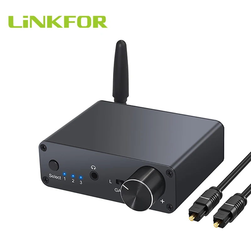 

LiNKFOR Bluetooth-совместимый приемник V5.0 192 кГц Φ с усилителем для наушников DAC Audio QCC3003 чип