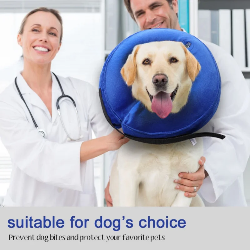 Новые надувные ошейники для домашних питомцев товары защиты от укусов ошейник