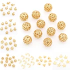 10 шт.лот золотые бусины, Подвески для изготовления ювелирных изделий, крупные поставки, луна, звезда, сердце, металлические дизайнерские ювелирные изделия, очаровательные бабочки, оптовая продажа