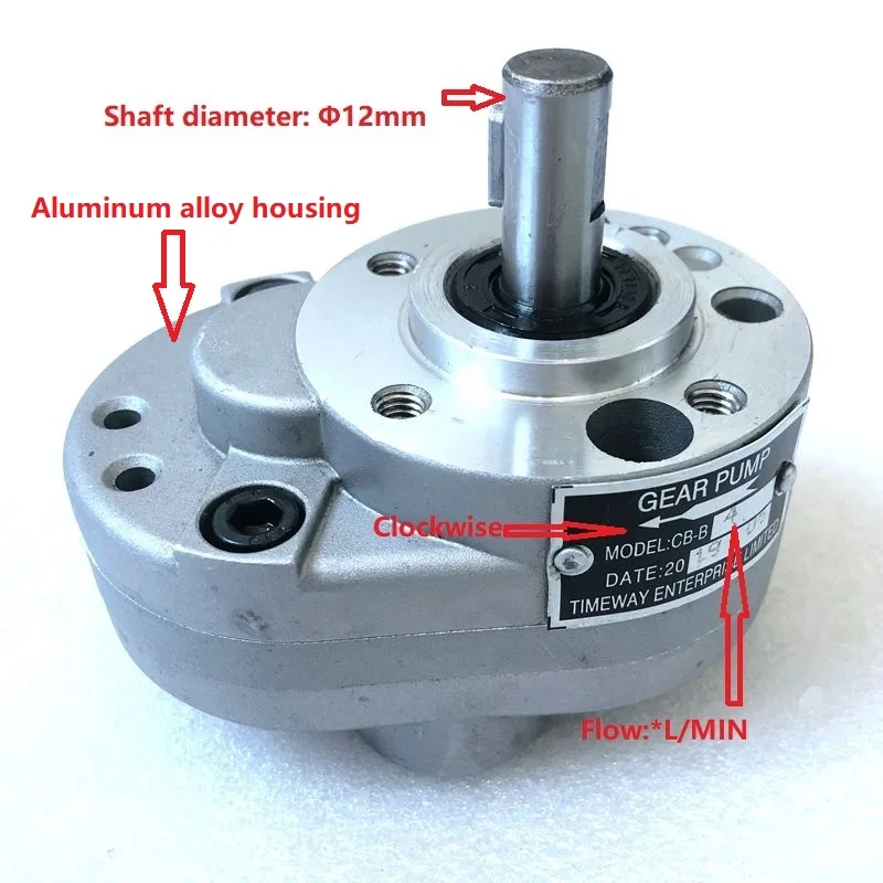 

CB-B Series Hydraulic Lowe Pressure Gear Pump CB-B2.5 CB-B4 CB-B6 CB-B10 machine pump 2.5Mpa1450rpm Mini oil Transfer Pump