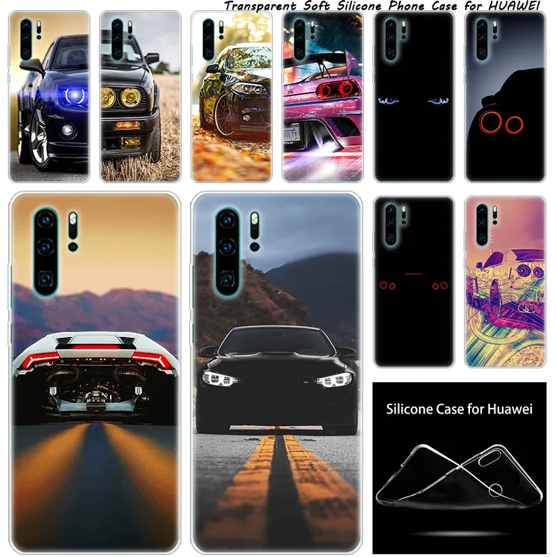 Роскошный мягкий силиконовый чехол Супер спортивный автомобиль для Huawei NOVA 3 3i 5 5i