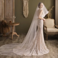 elegant 2 7m wedding veil with comb 2 layers tulle bridal headwear wedding accessories