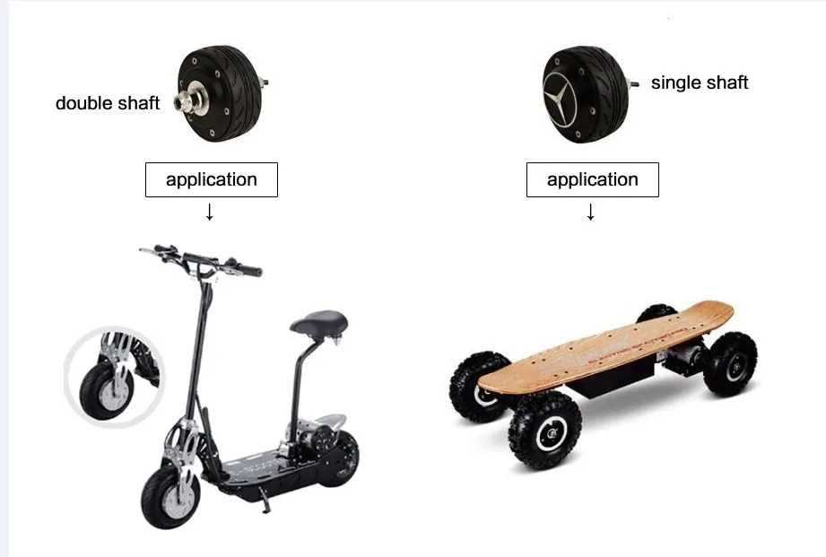 

4 inch E bike hub motor wheel Modification kit for Scooter Motor Brushless Toothless Electric bicycle Engine Wheel Motor