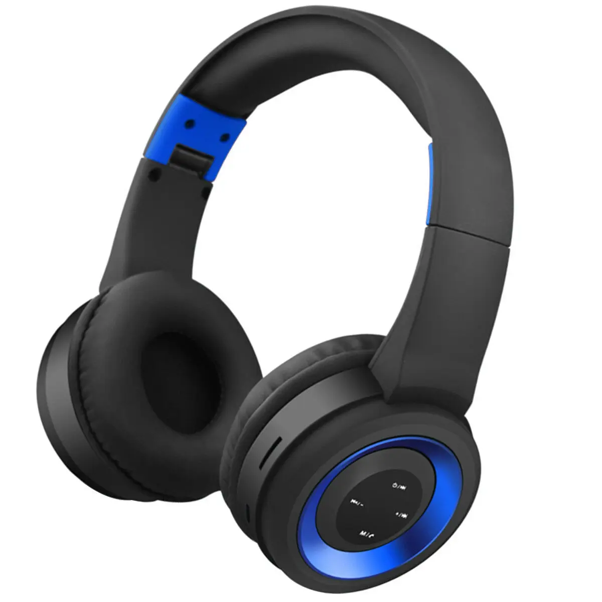 Синий Wireless Headphones Bluetooth Headphone Foldable Headset With MIC Support TF Card For Phone PC MP3 Player Bluetooth Headphone - Цвет: Синий