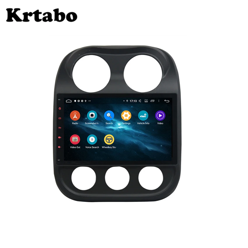 Автомобильный Радио Android мультимедийный плеер Восьмиядерный 4G ram для Jeep Compass