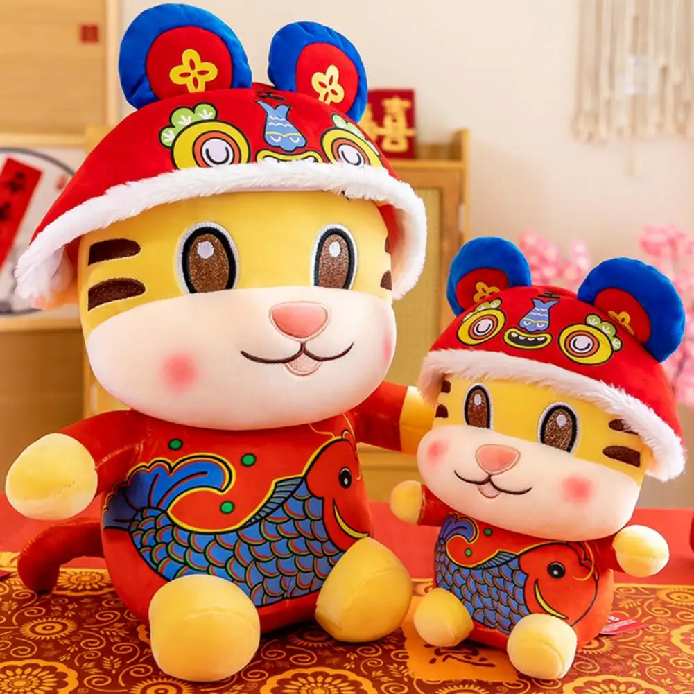 

Exquisite Stylish Tiger Doll Pillow Plush Toy Fully Filled Tiger Plush Toy Vivid Expression Home Decoration