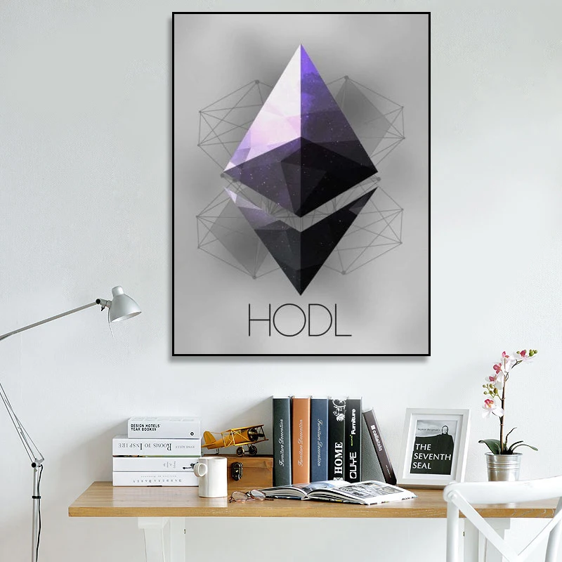 

Paintings Wall Art Pattern Purple Hodl Canvas Modular Beautiful Cool Picture HD Print Posters Frame For Living Room Home Decor