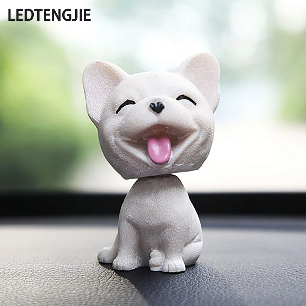 

LEDTENGJIE Car Decoration Simulation Shaking His Head Dog Smiling Cute and Warm To Accompany You To Drive Happily