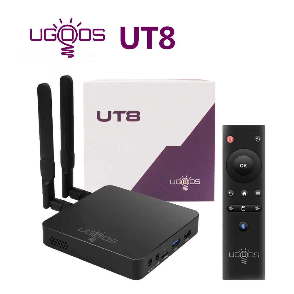 ТВ-приставка UGOOS UT8 PRO на Android 2022 8 + 64 ГБ Wi-Fi 6 1000 м | Электроника