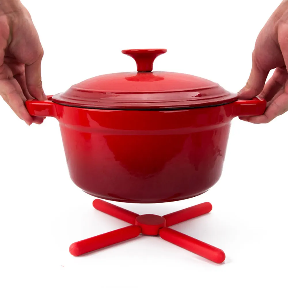 1 шт. Нескользящие складные силиконовые одеяла подставки симпатичных цветов