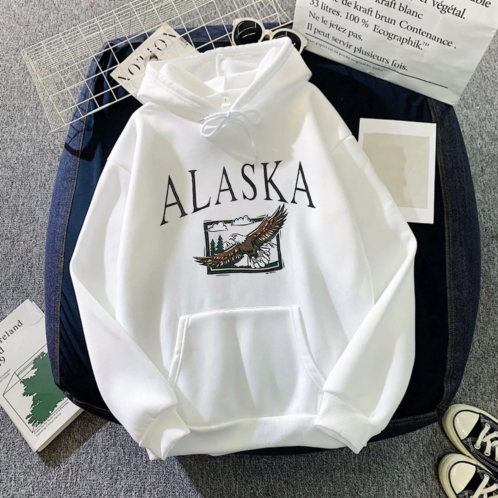 Harajuku Cute Printed Hoodies Women Print Long-sleeve Sweatshirt Casual Blouse Pullover Streetwear Loose Sweatshirts Moletom