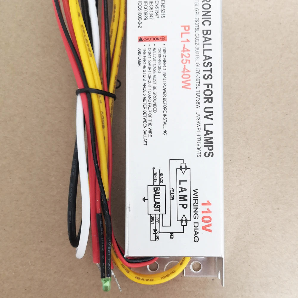 PL1-425-40W 110V 230V электронные балласты для 21-40W UV лампы G36T5L GPH436T5L GPH793T5L | Лампы и