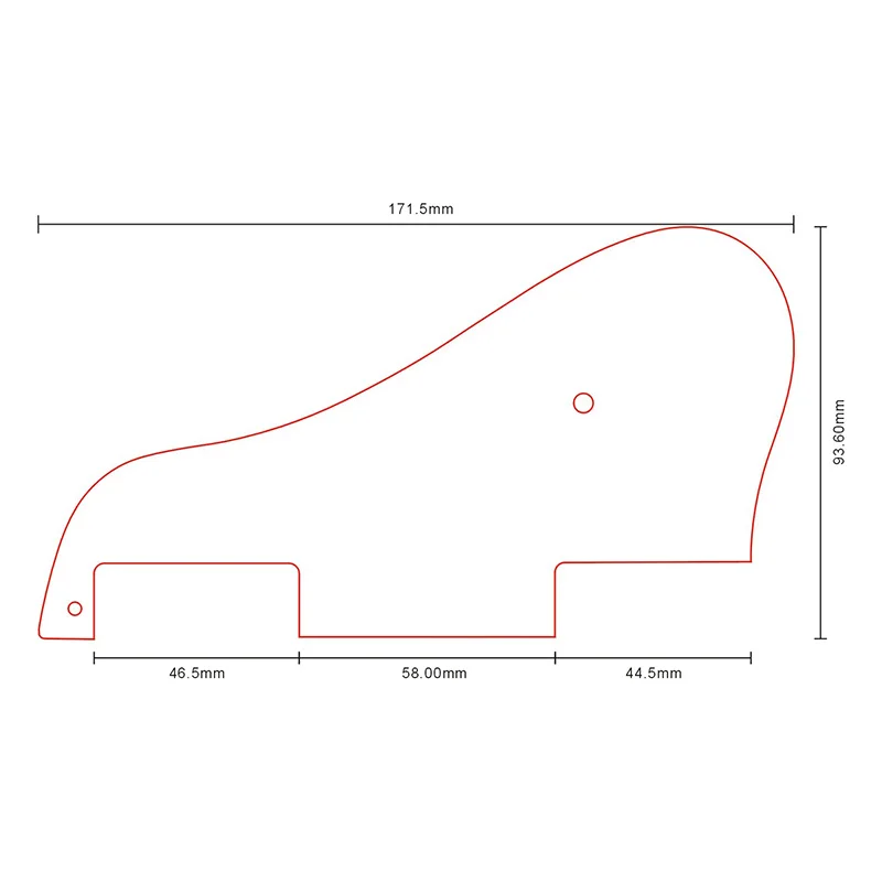 Pleroo Custom гитара pickgaurd для ES 339 PRO Гитара Pickguard Scratch Plate 3 слоя черный|Детали и