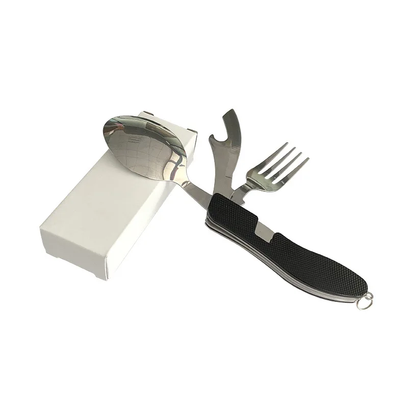 Складной нож для кемпинга ложка frk комбинированная посуда уличный