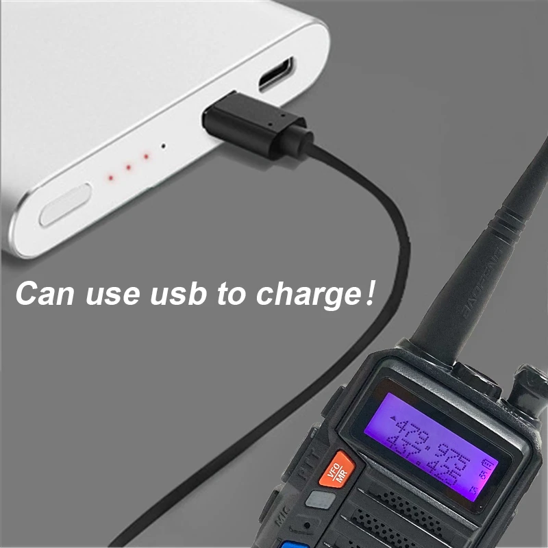 Baofeng Walkie Talkie UV-5R Pro Tri-Band 8W High Power 2 Way Radio Portable Ham Radios HF Transceiver UV-5R Update Version 2021