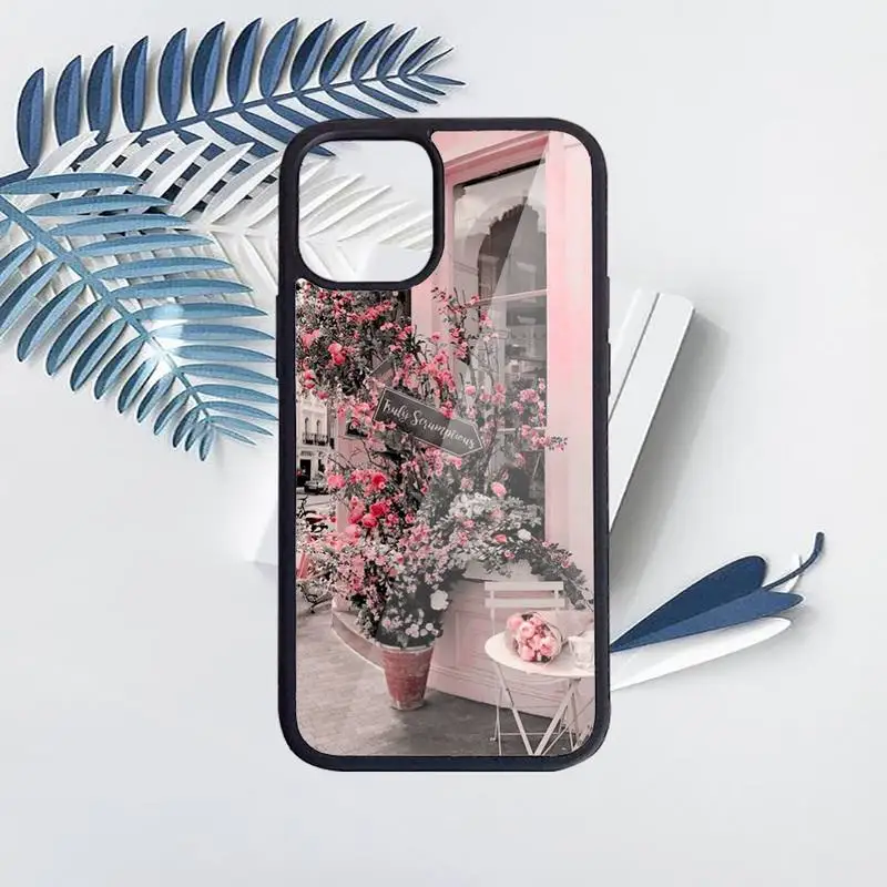 

travel italy France London Flower World Places Phone Case PC for iPhone 11 12 pro XS MAX 8 7 6 6S Plus X 5S SE 2020 XR funda