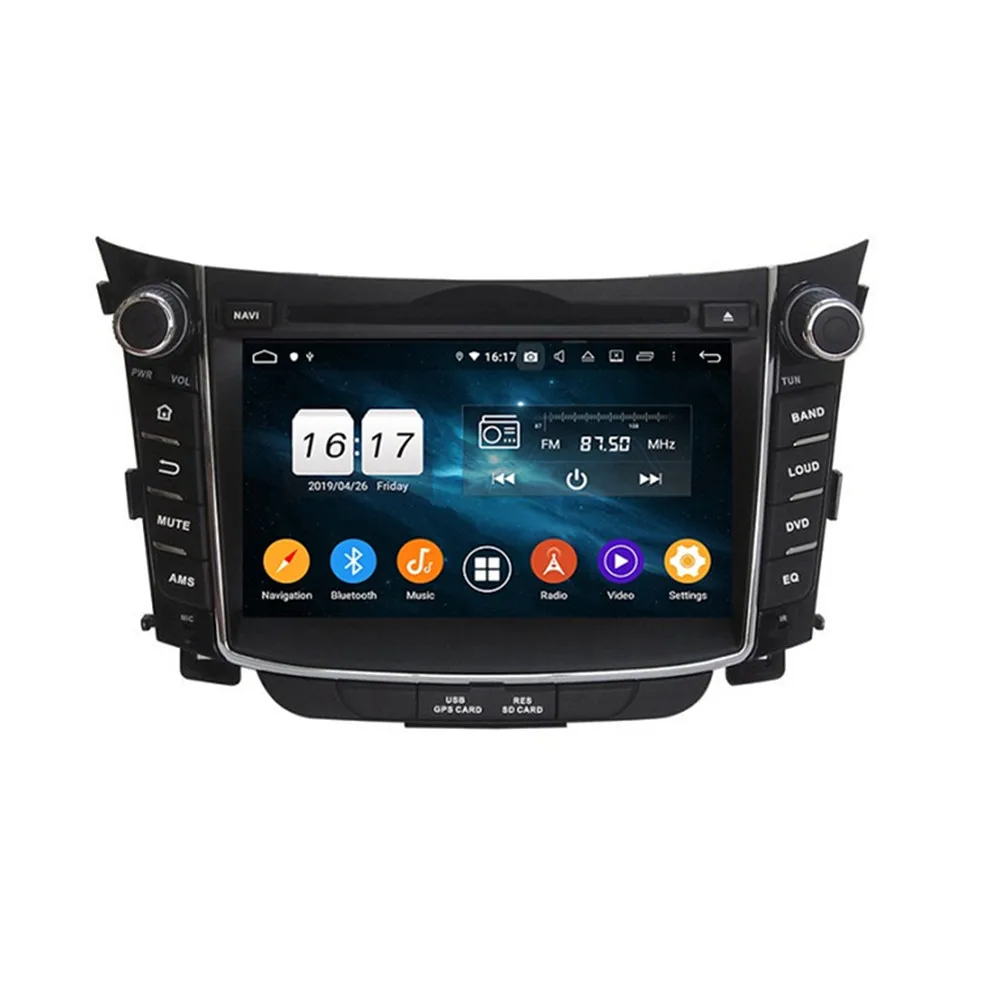7 &quot2 Din Android 10 0 Автомобильный мультимедийный плеер 8 ядро для Hyundai I30 2011 2014 DVD аудио