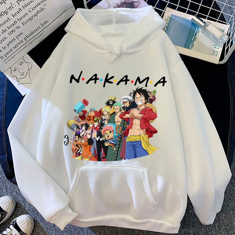 

One Piece Men Hoodie Luffy Zoro Ace Streetwear Harajuku Male Kawaii Manga Anime Cartoons Sweatshirt Casual Clothes Spring Hoody