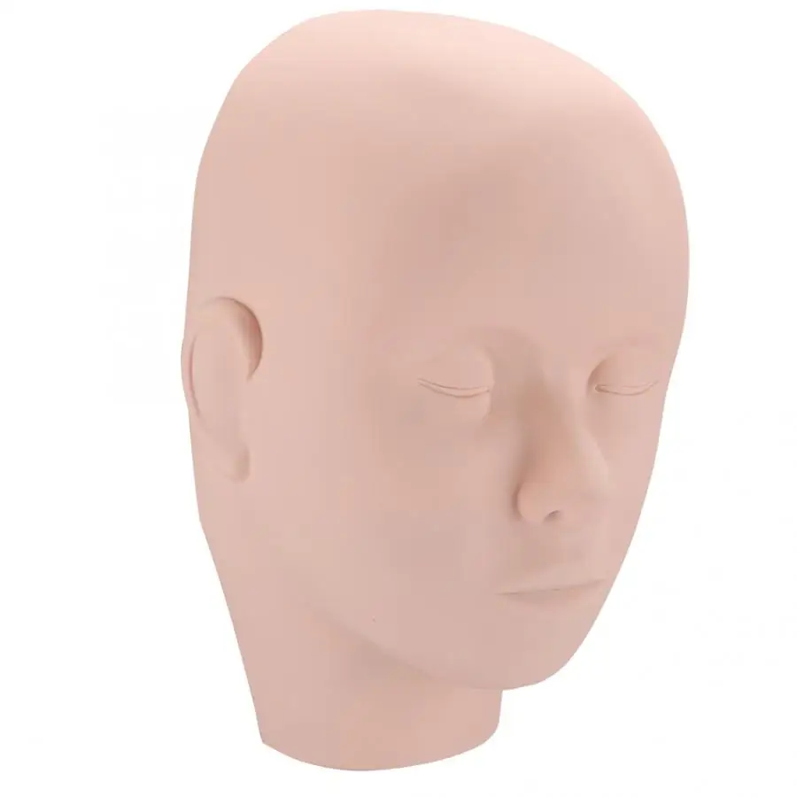 Силиконовый манекен для тренировки половинной головы лица кожаный татуировок