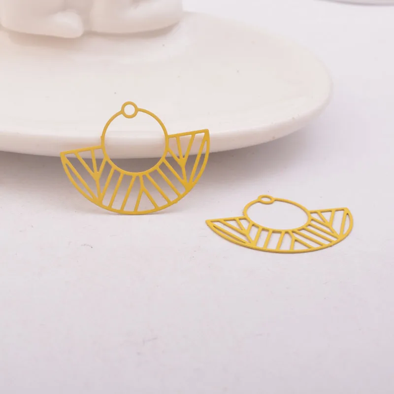 Deep Yellow 50 шт. AB5547 23*30 мм специальные внутренние подкладки для филигранные граненые форма лодки Подвески корабль в море подвеска «сделай сам» для изготовления ювелирных изделий - Окраска металла: Deep Yellow