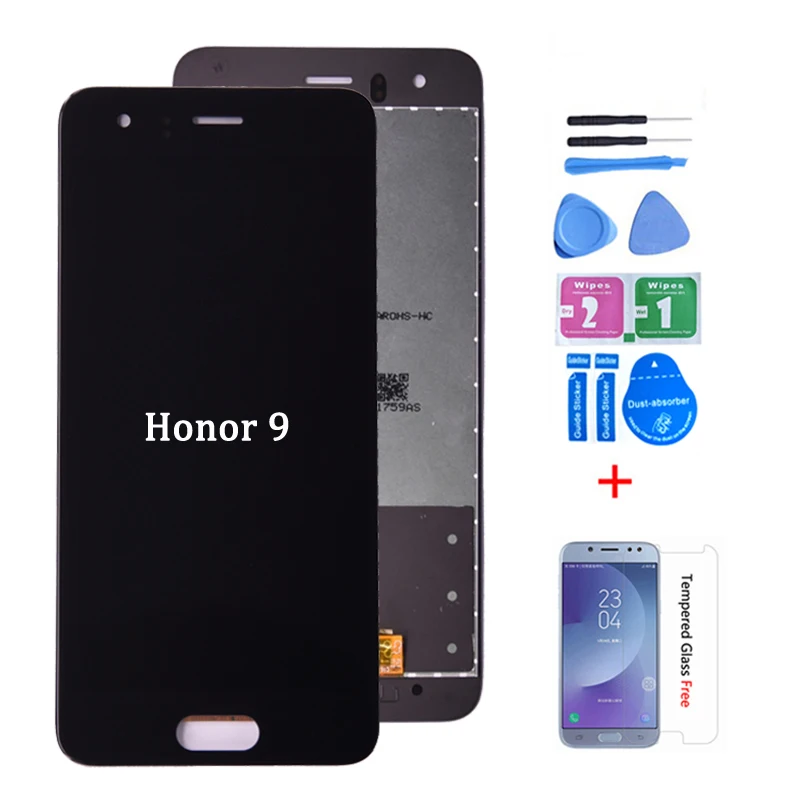 5 15 ''дисплей для HUAWEI Honor 9 ЖК дисплей сенсорный экран дигитайзер STF AL00 AL10