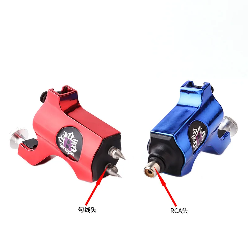 Newest Rotary Tattoo Machine Gun Aluminum Alloy Permanent Makeup Machine Tattoo Gun Pen for Tattoo Shader Liner RCA Interface