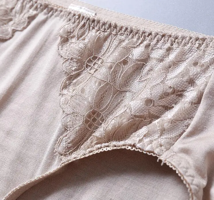 4 шт./упаковка женские трусы из натурального шелка | Женская одежда