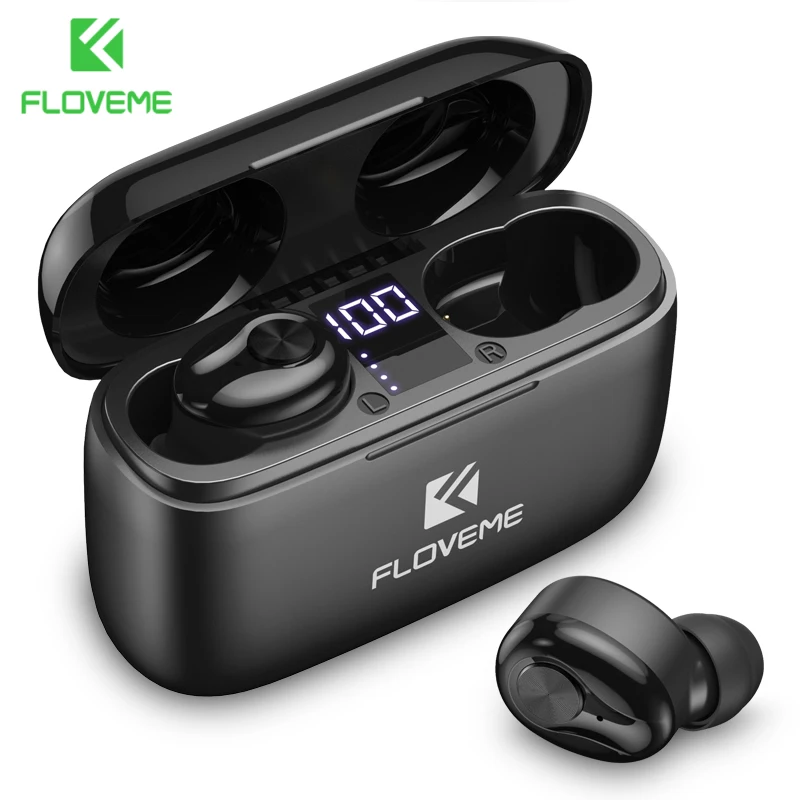 FLOVEME наушники TWS 5 0 Bluetooth 3D стерео звук Поддержка двойной микрофон для ios и