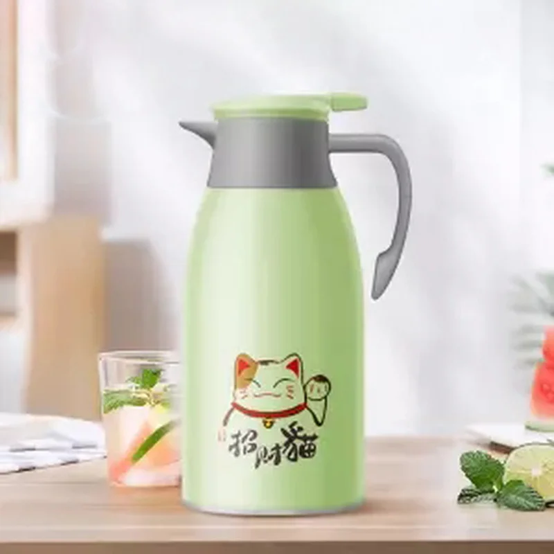 Thermos Pot Large Capacity Student Dormitory Boiling Water Bottle Glass Liner Household Tea Kettle | Дом и сад
