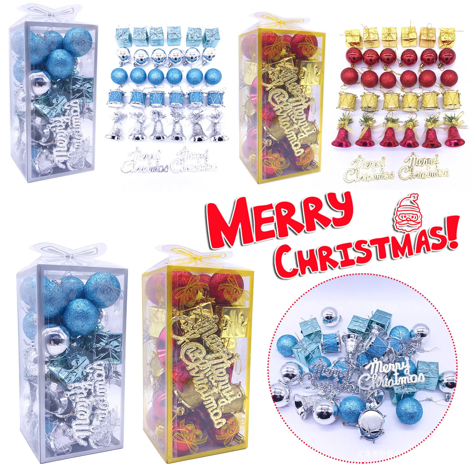 

32pcs Christmas Balls Christmas Tree Ornaments Balls Xmas Decorations Hanging Tree Pendants New Year 2021 Gift navidad natal