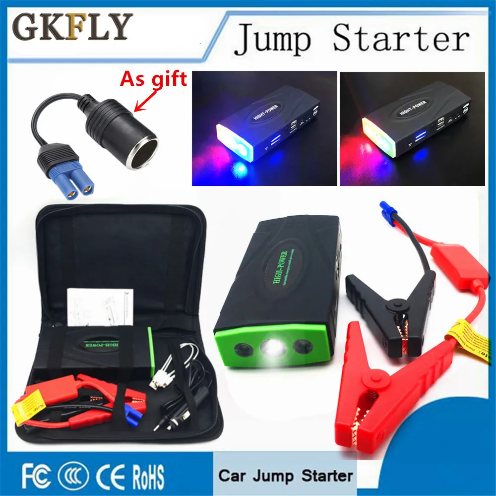 GKFLY Pro 12000 мАч автомобильное пусковое устройство, Мощность банк 12V 600A Портативный пусковое устройство автомобиля Зарядное устройство для автомобиля Батарея пусковое устройство