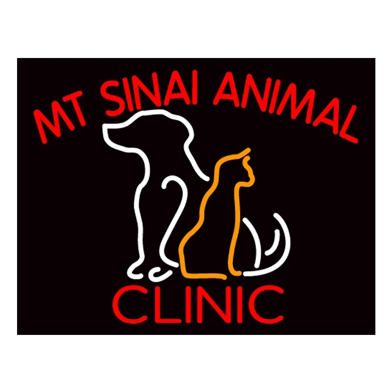 Фото Неоновая вывеска MT SINAI для домашних животных и собак магазины ручной работы из