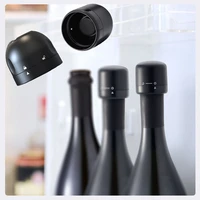 12ps vacuum red wine bottle cap stopper silicone sealed champagne retain freshness wine cork bar tools bottle stopper vacuum