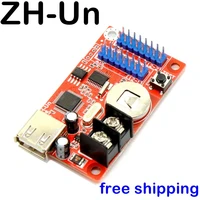 zh un usb led control card 32032 pixels p10 module controller for advertising led text display panel drive board free ship