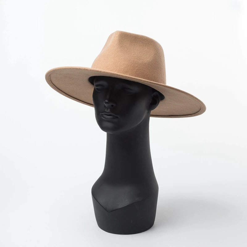 fedoras Autumn winter wool cap retro hats jazz hats for men and women of camel gentleman of England panama cap Europe