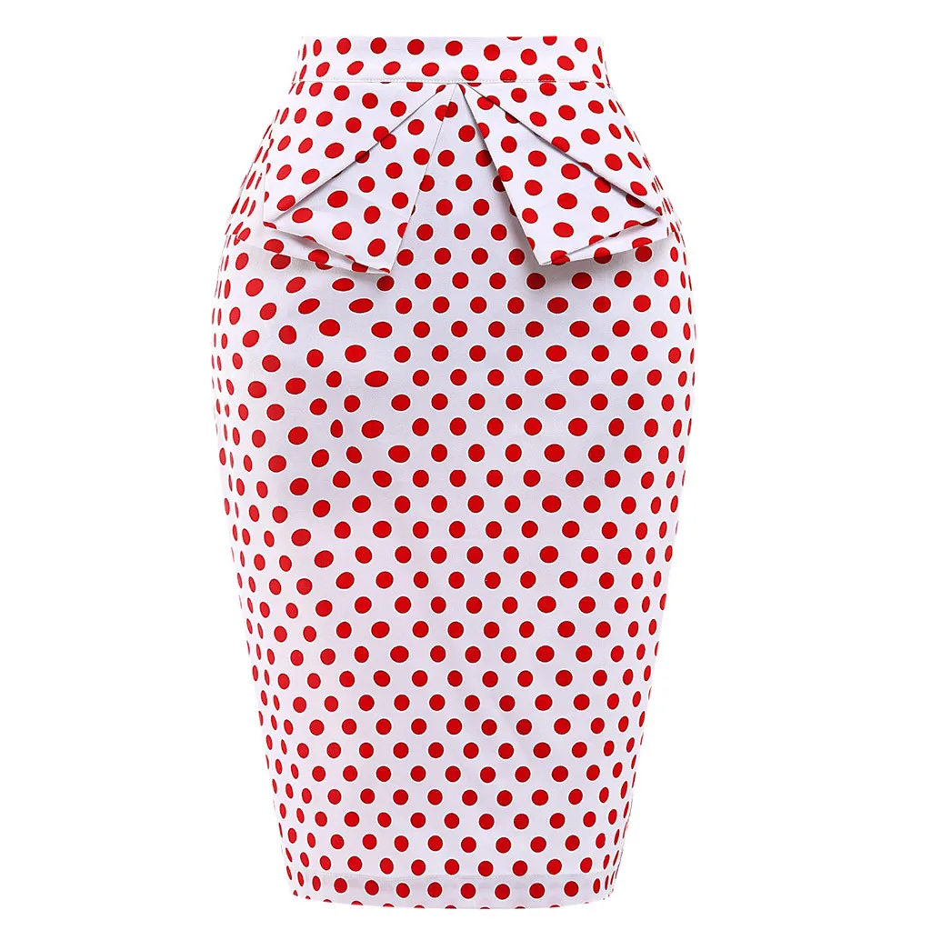 SAGACE элегантная женская юбка в горошек 2020 Новая модная Корейская офисная