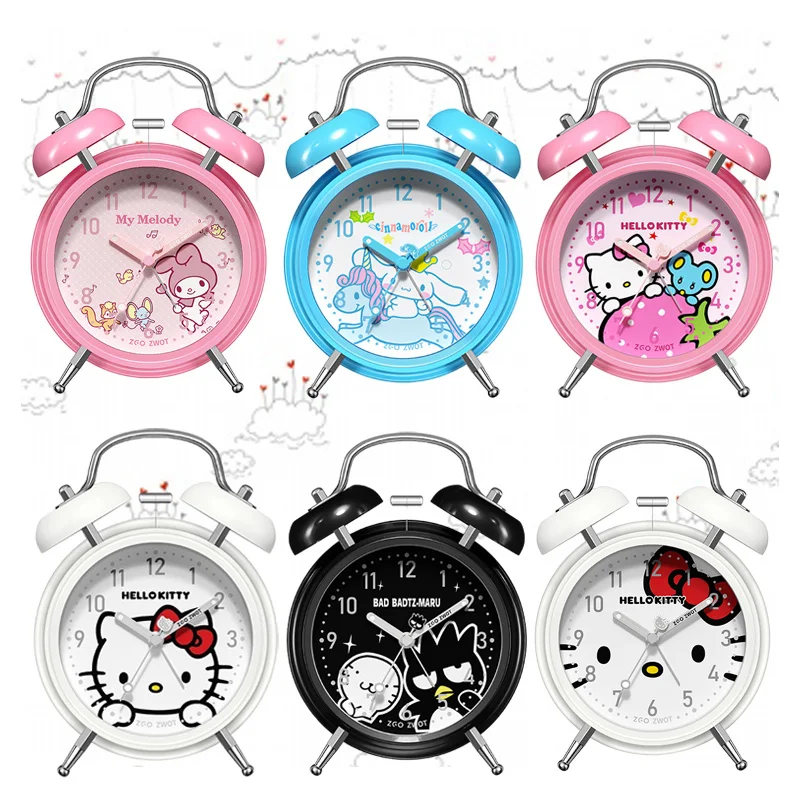 Аниме будильник My Melody с корицей KT Cat XO милый креативный ночник детские
