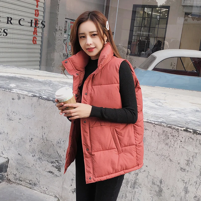 

2021 new autumn winter Hot selling women's fashion casual female nice warm Vest Outerwear