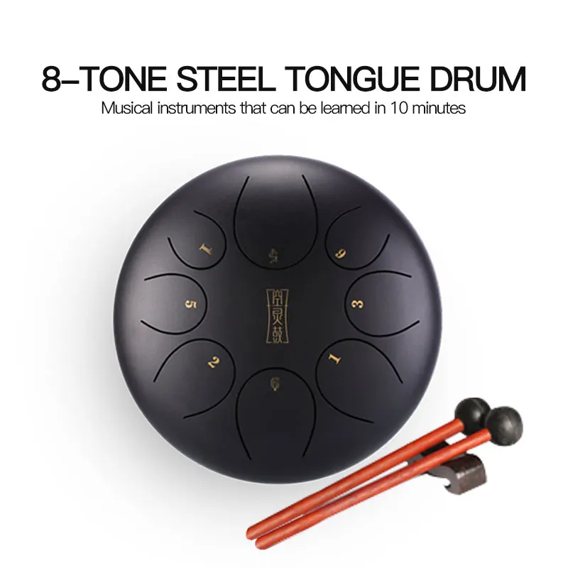 10 дюймов Сталь язык барабан камер Мгновенной Печати Mini 8 тон titanium сплав ручной