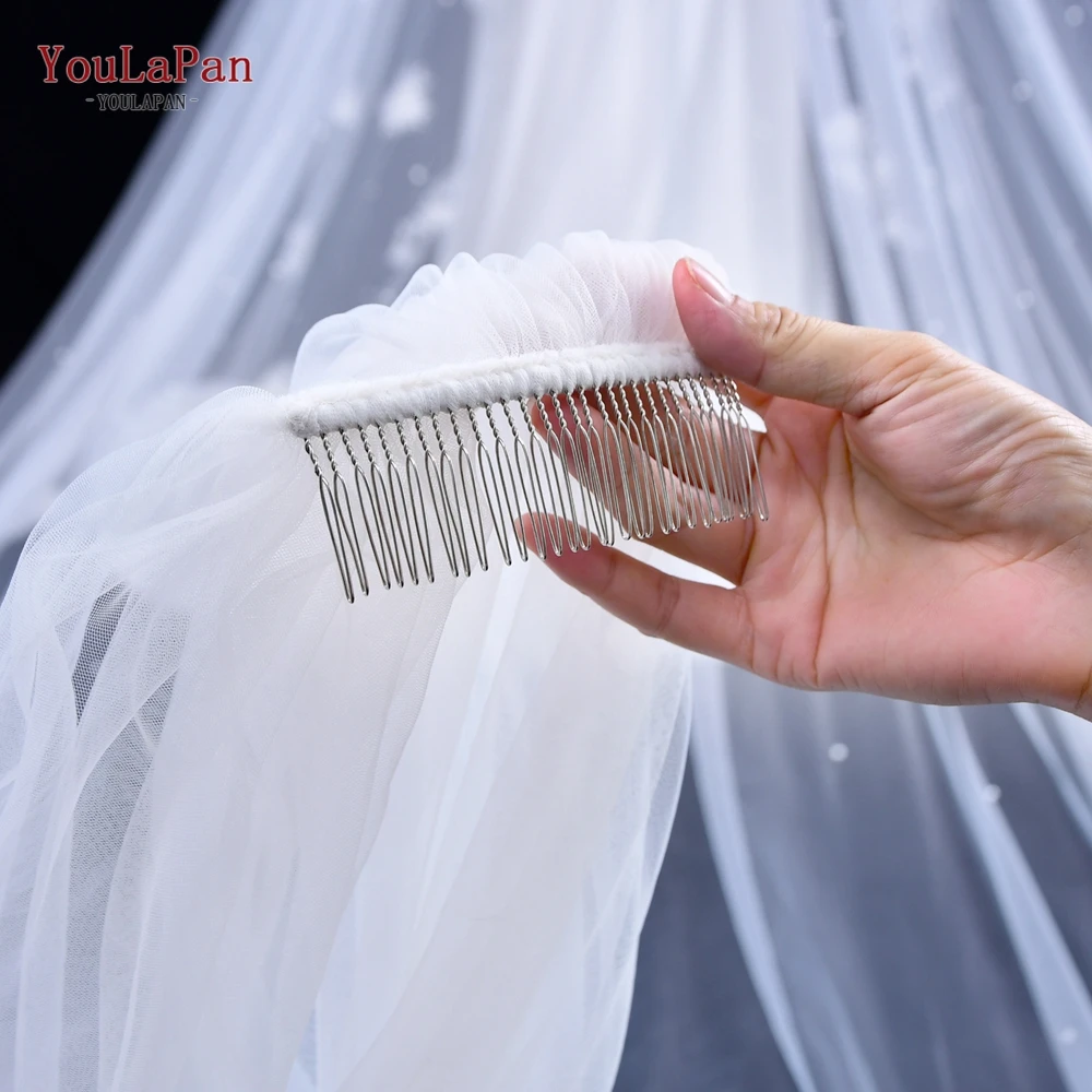 

YouLaPan V62 Luxury Wedding Veils and Accessories Wedding Veil Elegant Wedding Veil Lace Long Bridal Veil with Comb