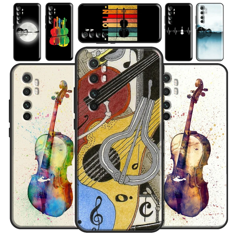 Чехол для музыкальной виолончели скрипки POCO X3 F2 Pro F1 чехол Xiaomi Mi 10 9T 9 A3 Note Lite
