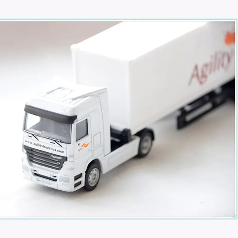Model Agility Tractor Trailer Door Can Be Opened Alloy Tractor Collection