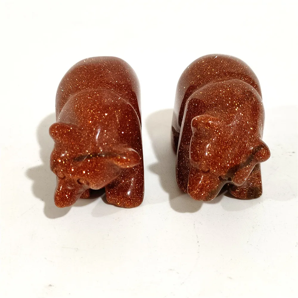 Натуральный ручной работы полированный золотой песок Хрустальный