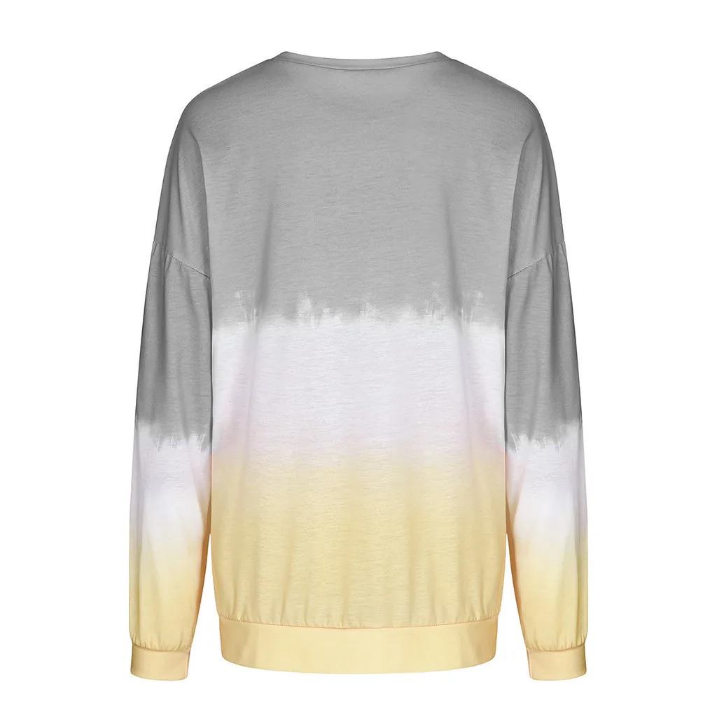 

Fashion Letter Gradual Printed Sweatshirt Hoodies Women Casual Pullover Clothes Tops Female Harajuku Streetwear Jumper Wholesale