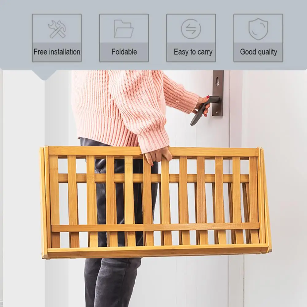 2020 новая бамбуковая стойка для обуви органайзер дверного проема держатель полки