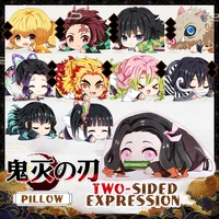 kimetsu no yaiba kamado tanjirou nezukoq devils blade anime plush stuffed cushion pillow demon slayer version pillow toy dolls
