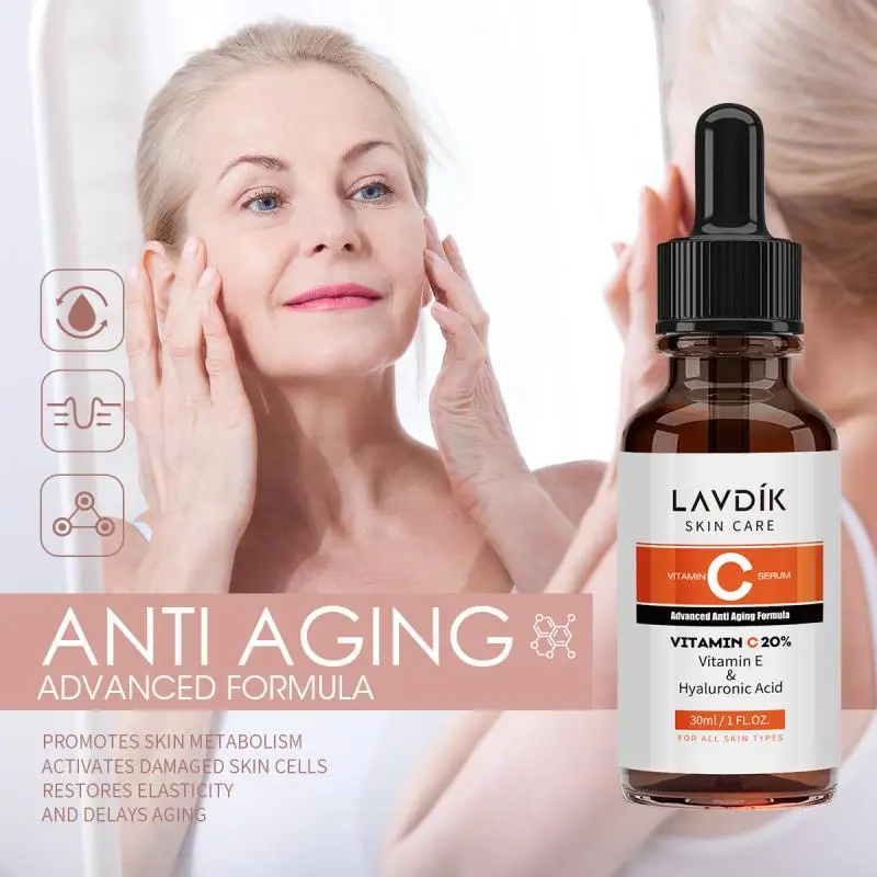 1 шт. 30 мл витамин C питает и увлажняет сглаживания кожи выцветания против