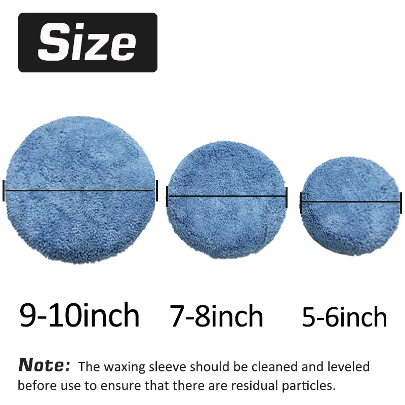 

5Pcs Car Polishing Waxing Bonnet Buffer Pad Car Microfiber Polisher Bonnets Auto Detailing Applicator Pad Car Care Clean Beauty