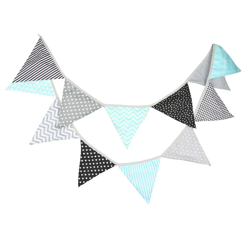 12 флагов 3 2 м классическая синяя серая хлопчатобумажная ткань флажок флаг баннер