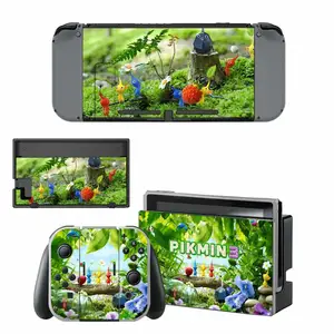 pikmin 3 screen protector sticker skin for nintendo switch ns console dock charger stand holder joy con controller vinyl free global shipping